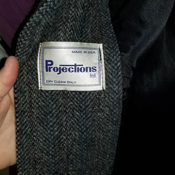 COPY - 80s Tweed Wool Coat - Picture 3 of 3